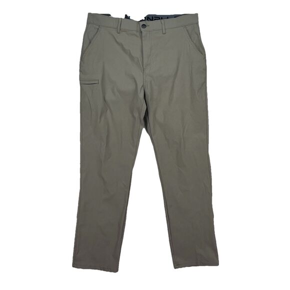 DENALI Earthen  Khaki Technical  Pants -Side‎ Zipper Media Pocket 36x30 NEW - Picture 1 of 6